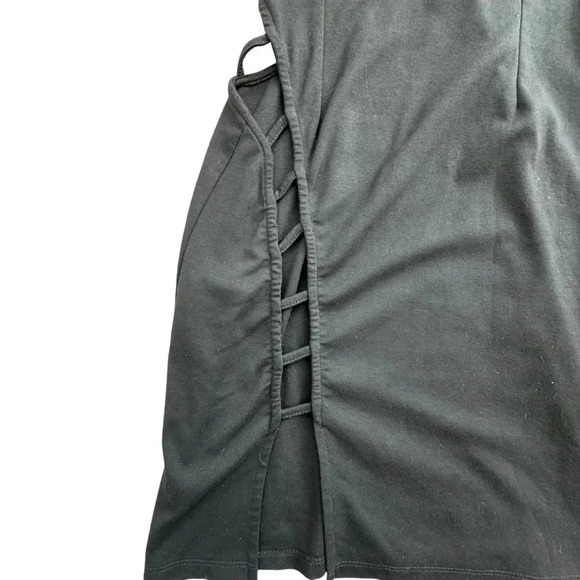 Tobi Black Bodycon Mini Open Cut Side and Back Dress Nightout Summer Small - Picture 5 of 13